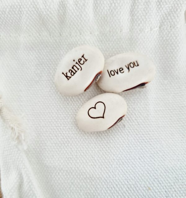 Zakje vol wensen kanjer/hartje/love you