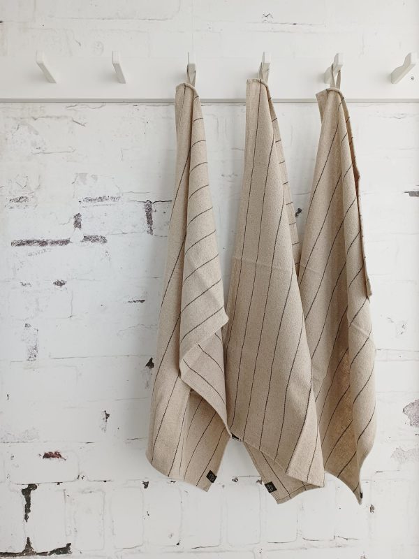 Linnen stripe theedoek 3 stuks - Afbeelding 2