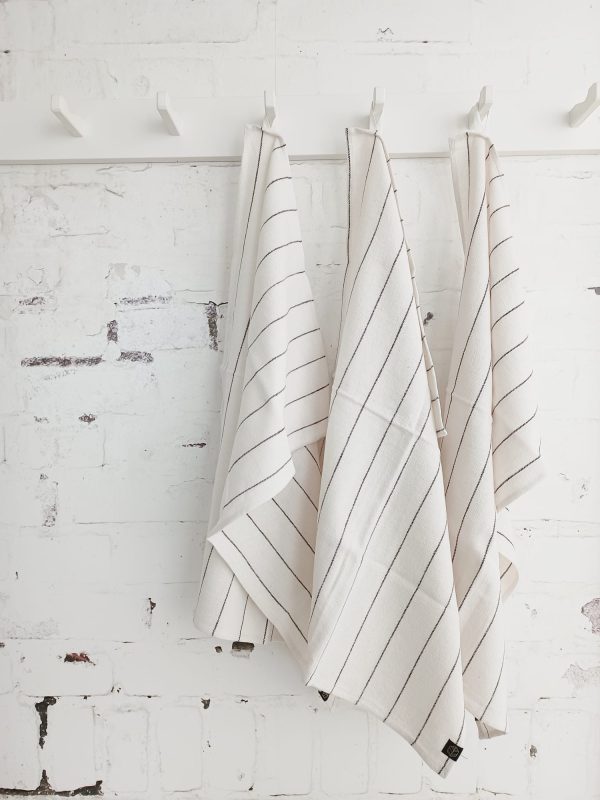 Linnen stripe theedoek 3 stuks