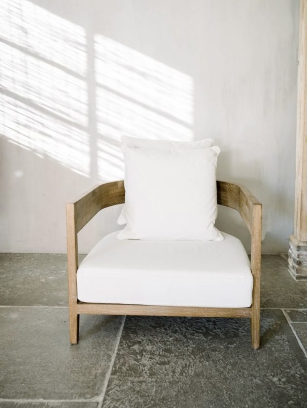 Fauteuil wit canvas