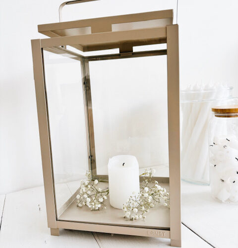 Groot metalen windlicht