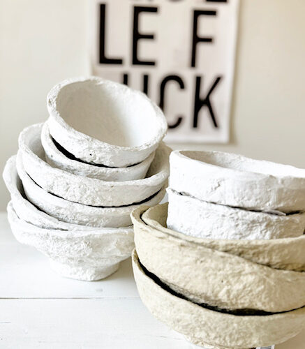 Papier maché schaal