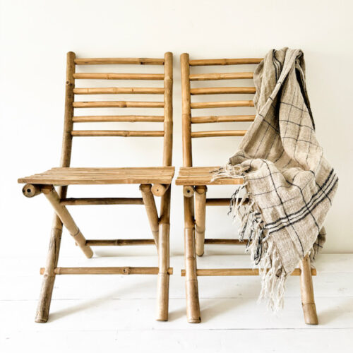 Stoel bamboe naturel