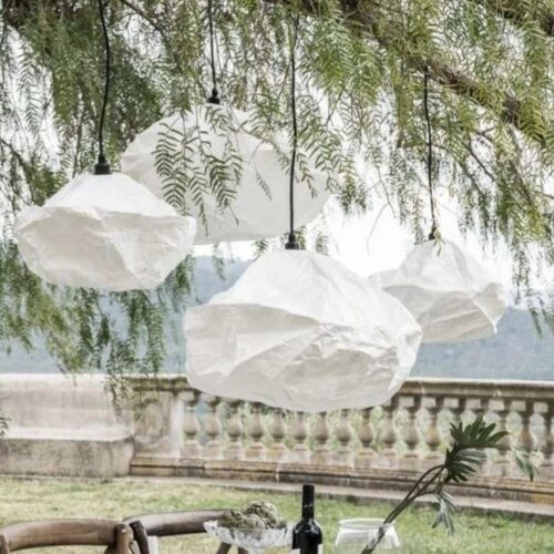 Papieren wolken lamp 40 cm